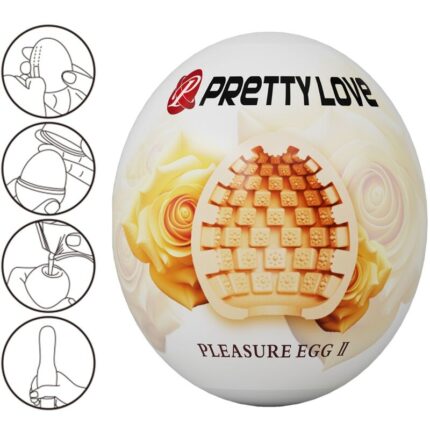 PRETTY LOVE - MASTURBADOR MASCULINO HUEVO NATURAL - CandyHot - Foto 2