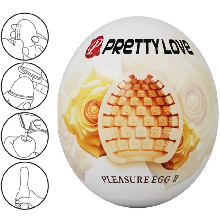 PRETTY LOVE - MASTURBADOR MASCULINO HUEVO NATURAL - CandyHot - Foto 2