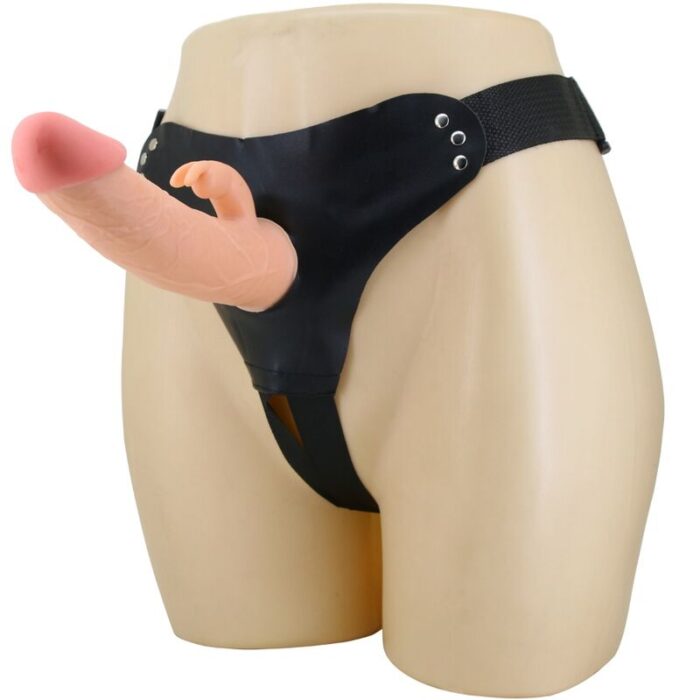 PRETTY LOVE - MAVIS HARNESS BRIEFS UNIVERSAL CON DILDO 19 CM NATURAL - CandyHot - Foto 1