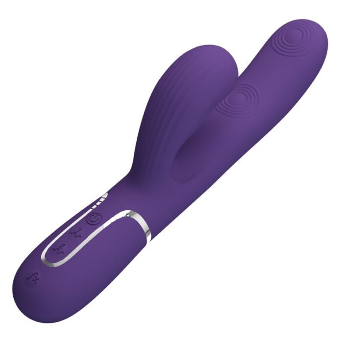 PRETTY LOVE - PERLITA VIBRADOR PUNTO G 3 EN 1 MULTIFUNCIÓN MORADO - CandyHot - Foto 4