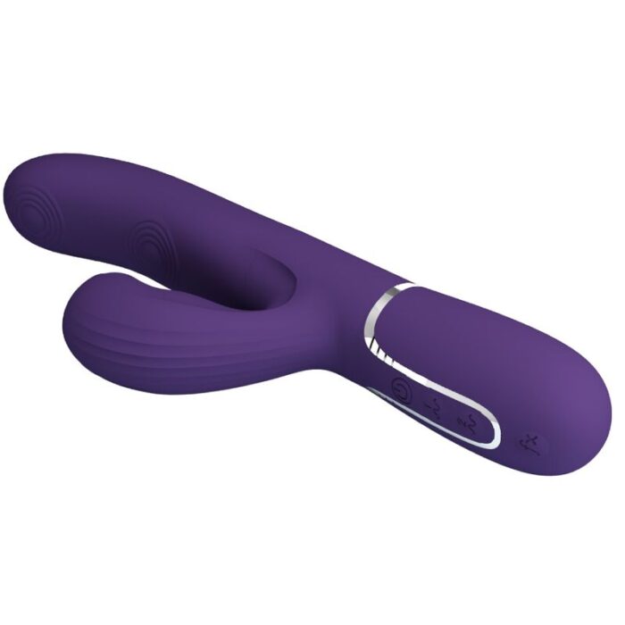 PRETTY LOVE - PERLITA VIBRADOR PUNTO G 3 EN 1 MULTIFUNCIÓN MORADO - CandyHot - Foto 6