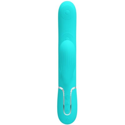 PRETTY LOVE - PERLITA VIBRADOR PUNTO G 3 EN 1 MULTIFUNCIÓN VERDE AGUA - CandyHot - Foto 2