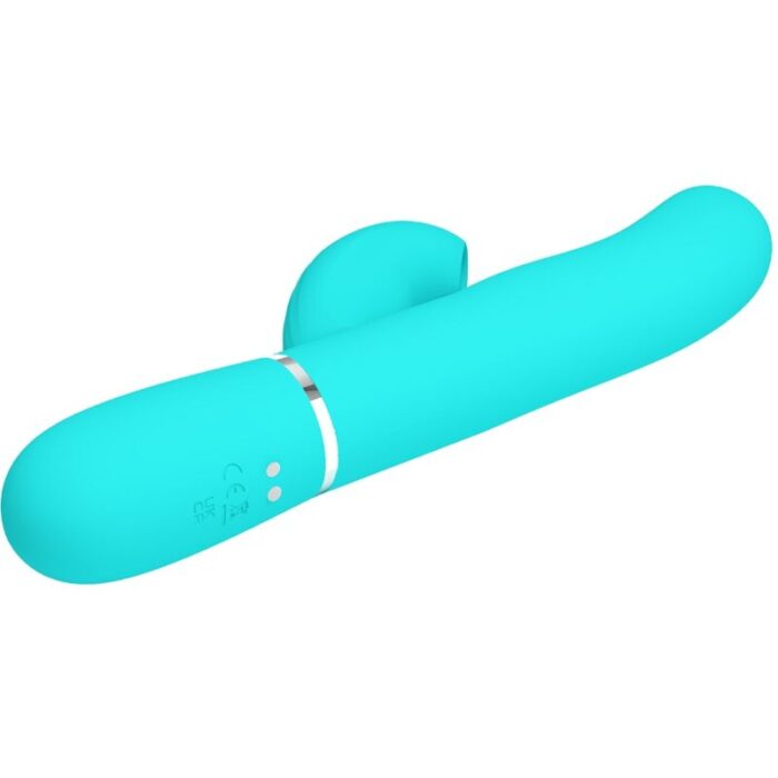 PRETTY LOVE - PERLITA VIBRADOR PUNTO G 3 EN 1 MULTIFUNCIÓN VERDE AGUA - CandyHot - Foto 4