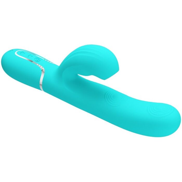 PRETTY LOVE - PERLITA VIBRADOR PUNTO G 3 EN 1 MULTIFUNCIÓN VERDE AGUA - CandyHot - Foto 6