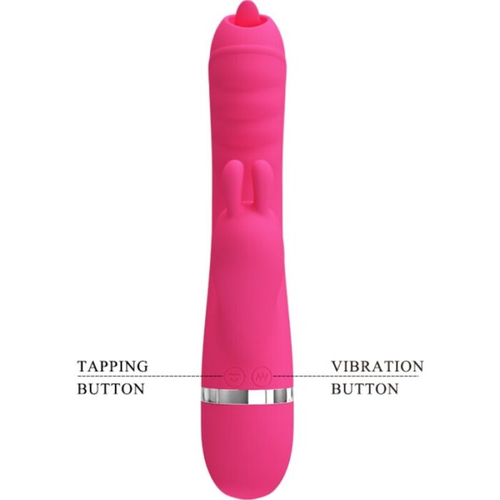 PRETTY LOVE - PHOENIX VIBRADOR RABBIT MULTIFUNCIÓN ROSA - CandyHot - Foto 4