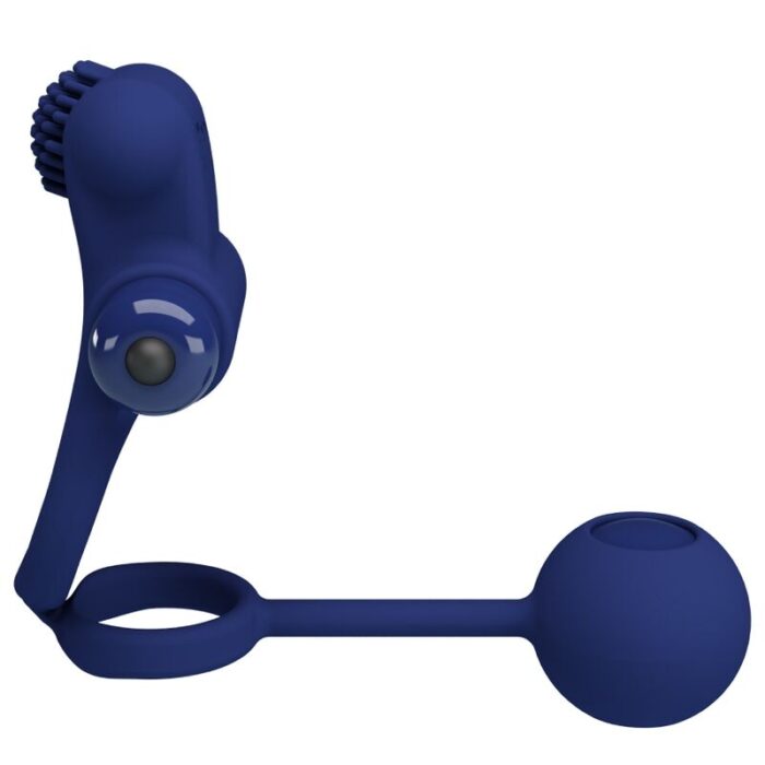 PRETTY LOVE - REMINGTON DOBLE ANILLO VIBRADOR CON PLUG AZUL - CandyHot - Foto 2