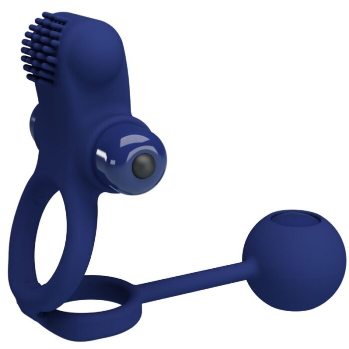 PRETTY LOVE - REMINGTON DOBLE ANILLO VIBRADOR CON PLUG AZUL - CandyHot - Foto 1
