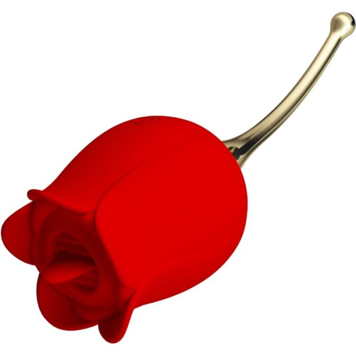 PRETTY LOVE - ROSE LOVER ROSA ESTIMULADORA DE CLÍTORIS 12 VIBRACIONES ROJO - CandyHot - Foto 1