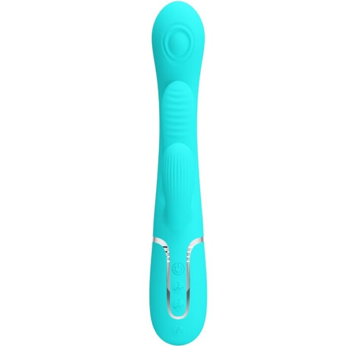 PRETTY LOVE - SHANIA TRIPLE VIBRADOR RABBIT MULTIFUNCIÓN 3 EN 1 - CandyHot - Foto 2