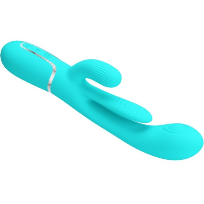 PRETTY LOVE - SHANIA TRIPLE VIBRADOR RABBIT MULTIFUNCIÓN 3 EN 1 - CandyHot - Foto 4