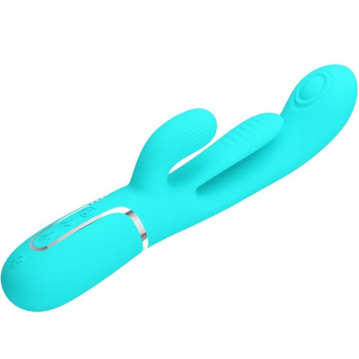 PRETTY LOVE - SHANIA TRIPLE VIBRADOR RABBIT MULTIFUNCIÓN 3 EN 1 - CandyHot - Foto 5