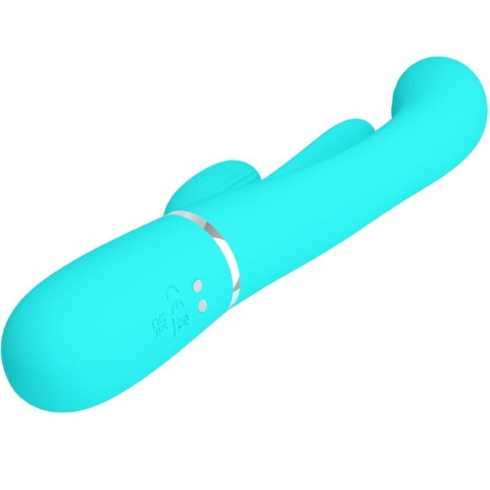 PRETTY LOVE - SHANIA TRIPLE VIBRADOR RABBIT MULTIFUNCIÓN 3 EN 1 - CandyHot - Foto 6