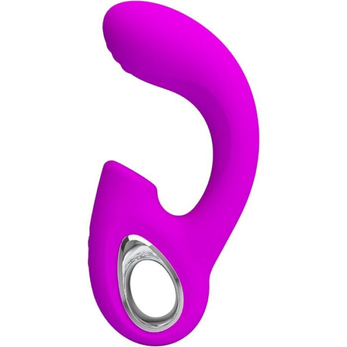 PRETTY LOVE - SIBEL VIBRADOR PUNTO G + ESTIMULADOR CLÍTORIS 10 VIBRACIONES MORADO - CandyHot - Foto 1