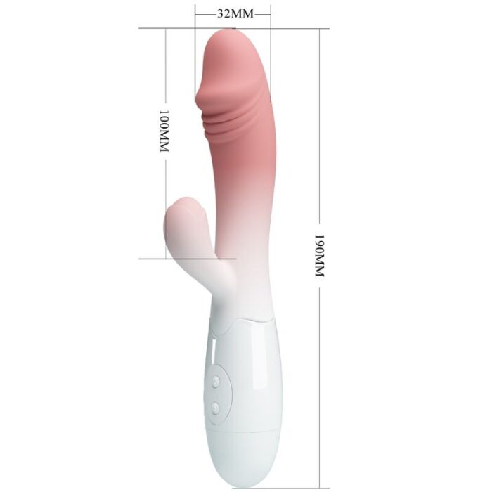 PRETTY LOVE - SNAPPY VIBRADOR RABBIT 3O VIBRACIONES ROSA - CandyHot - Foto 4