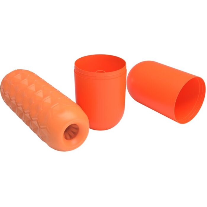 PRETTY LOVE - TWIN BALLS MASTURBADOR MASCULINO NARANJA - CandyHot - Foto 2