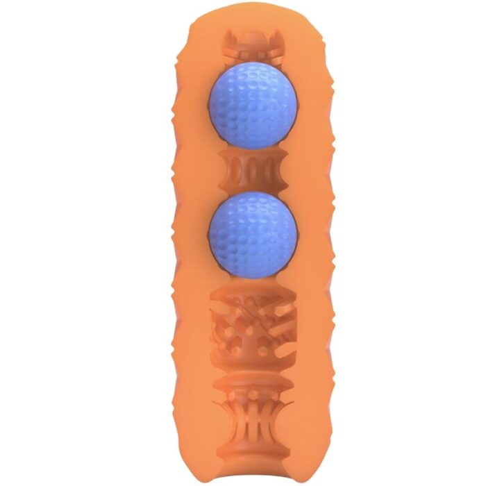 PRETTY LOVE - TWIN BALLS MASTURBADOR MASCULINO NARANJA - CandyHot - Foto 3