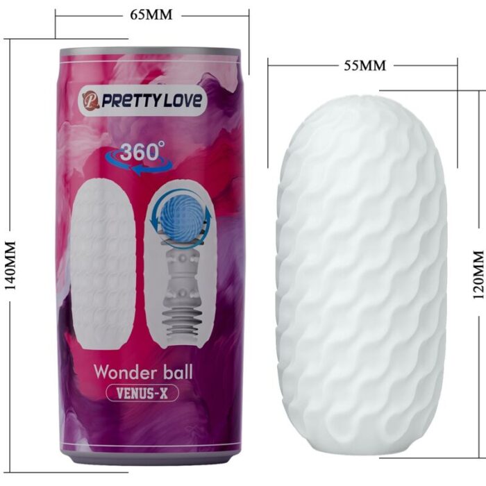 PRETTY LOVE - VENUS X MASTURBADOR MASCULINO MODELO 3 BLANCO - CandyHot - Foto 6