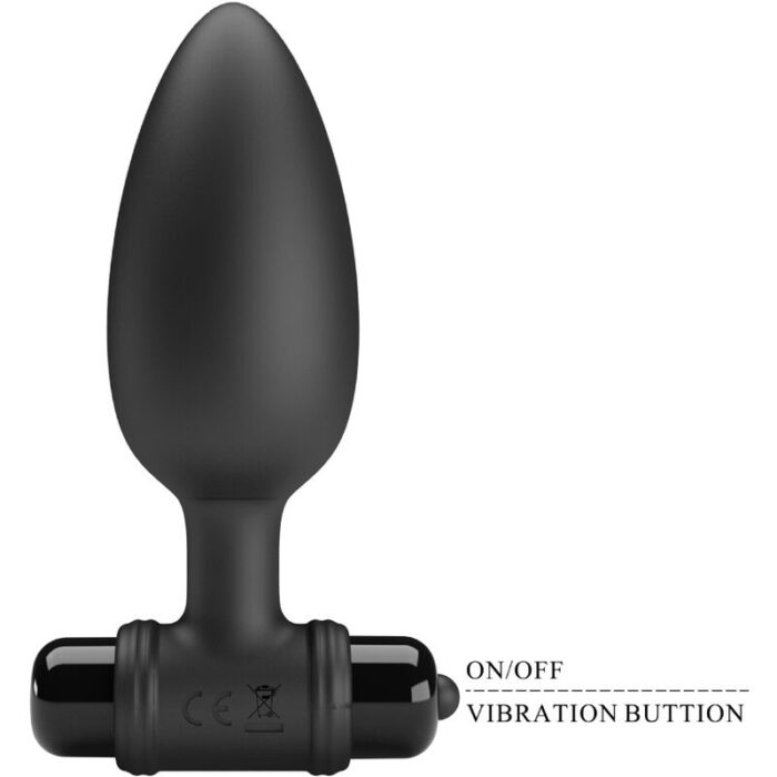 PRETTY LOVE - VIBRA BUTT PLUG 2 PLUG ANAL 10 VIBRACIONES NEGRO - CandyHot - Foto 4