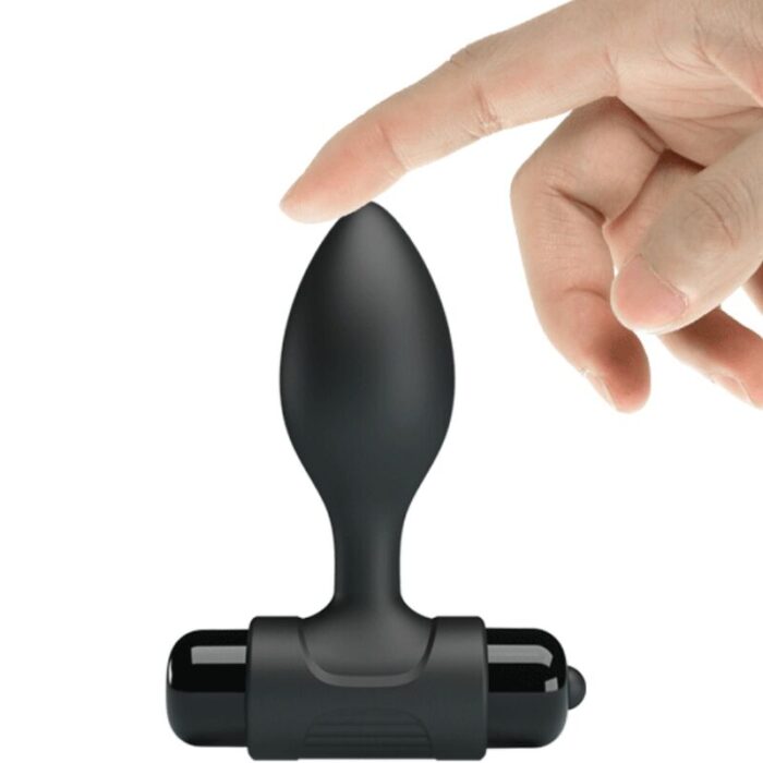 PRETTY LOVE - VIBRA BUTT PLUG ANAL 10 VIBRACIONES NEGRO - CandyHot - Foto 4