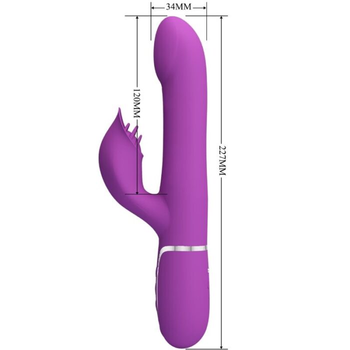 PRETTY LOVE - VIBRADOR & ESTIMULADOR MULTIFUNCIÓN 4 EN 1 MORADO - CandyHot - Foto 5