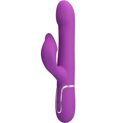 PRETTY LOVE - VIBRADOR & ESTIMULADOR MULTIFUNCIÓN 4 EN 1 MORADO - CandyHot - Foto 1