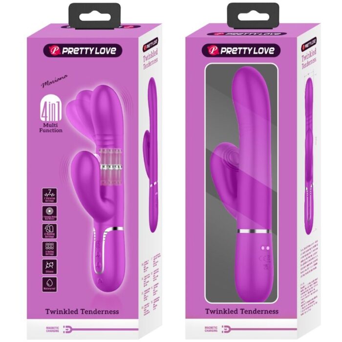 PRETTY LOVE - VIBRADOR PUNTO G MULTIFUNCIÓN FUCSIA - CandyHot - Foto 4