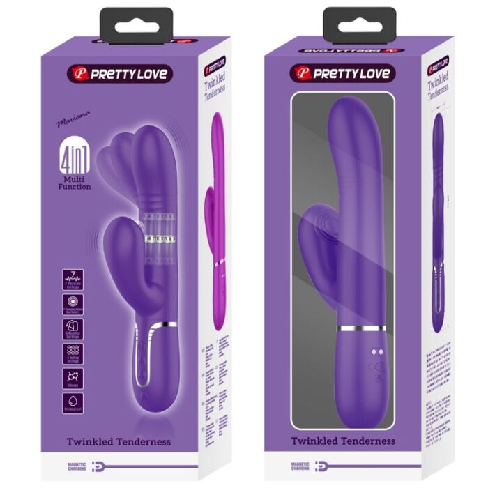 PRETTY LOVE - VIBRADOR PUNTO G MULTIFUNCIÓN MORADO - CandyHot - Foto 4