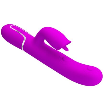 PRETTY LOVE - VIBRADOR RABBIT CON LICKING FUCSIA - CandyHot - Foto 1