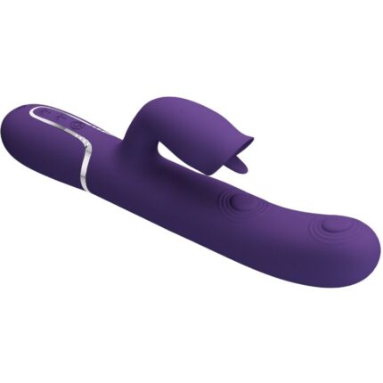 PRETTY LOVE - VIBRADOR RABBIT CON LICKING MORADO - CandyHot - Foto 1