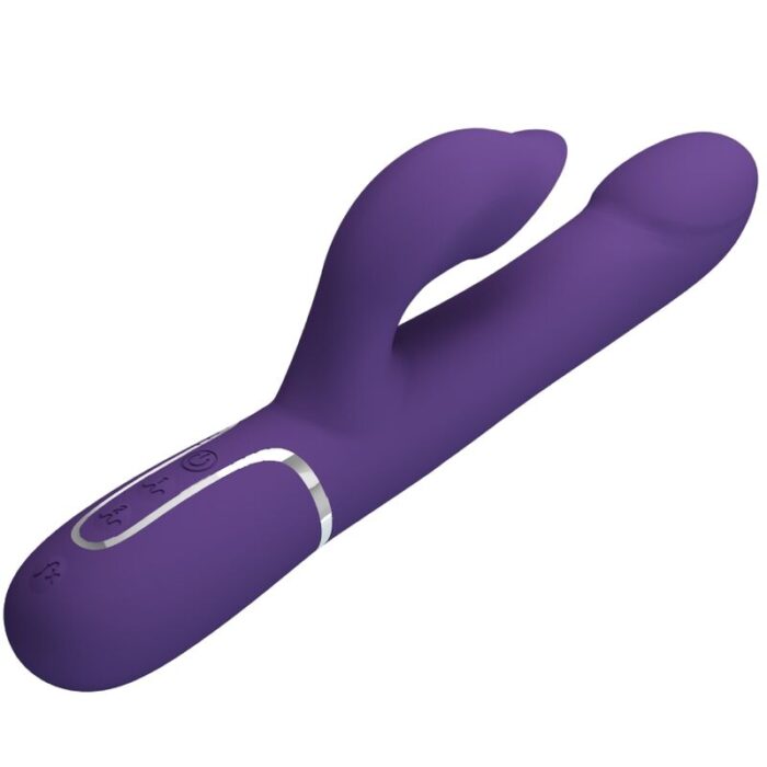PRETTY LOVE - ZALIN VIBRADOR RABBIT PERLAS 4 EN 1 MORADO - CandyHot - Foto 4