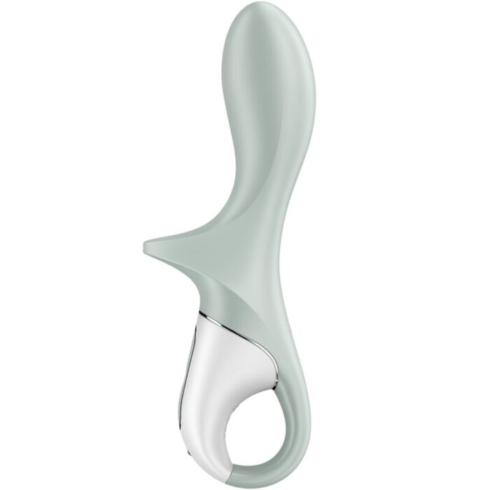 SATISFYER - AIR PUMP BOOTY 3 VIBRADOR ANAL INFLABLE VERDE GRIS - CandyHot - Foto 3