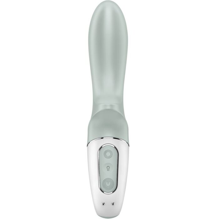 SATISFYER - AIR PUMP BOOTY 3 VIBRADOR ANAL INFLABLE VERDE GRIS - CandyHot - Foto 5