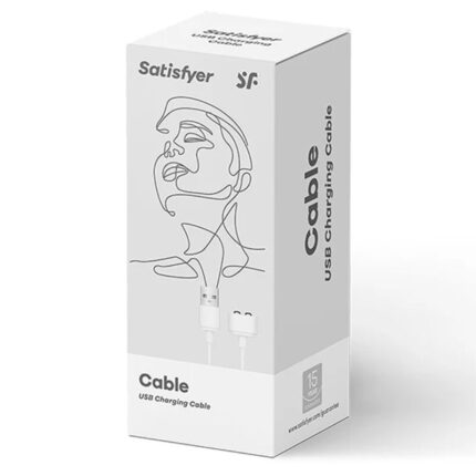 SATISFYER - CABLE USB CARGADOR BLANCO - CandyHot - Foto 2