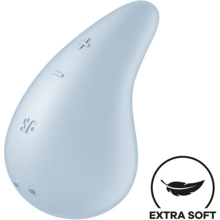 SATISFYER - DEW DROP VIBRADOR LAY-ON AZUL - CandyHot - Foto 1