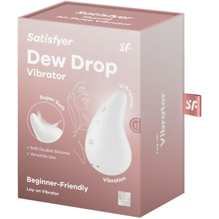 SATISFYER - DEW DROP VIBRADOR LAY-ON BLANCO - CandyHot - Foto 5