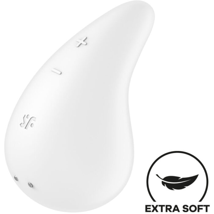 SATISFYER - DEW DROP VIBRADOR LAY-ON BLANCO - CandyHot - Foto 1