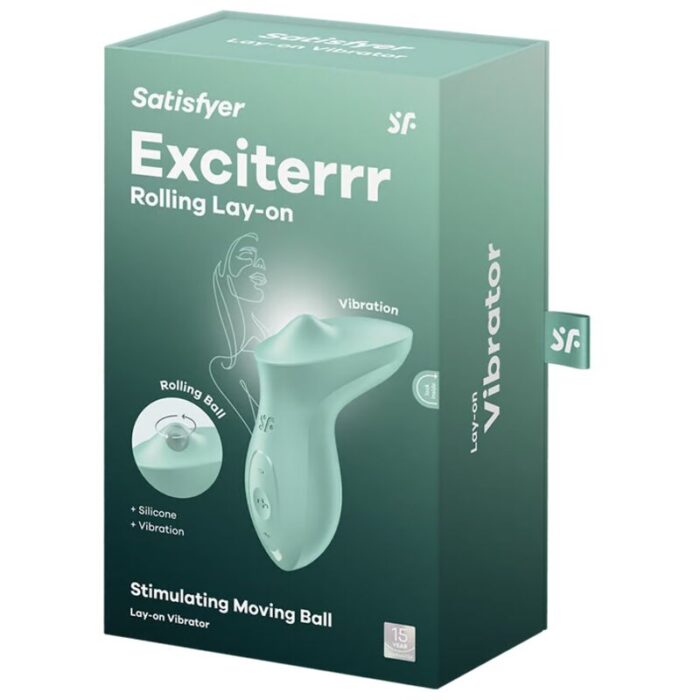 SATISFYER - EXCITERRR VIBRADOR LAY-ON CLÍTORIS MENTA - CandyHot - Foto 5