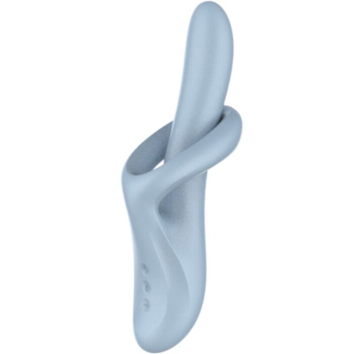 SATISFYER - HEAT FLEX 4 VIBRADOR EFECTO CALOR 12 VIBRACIONES AZUL - CandyHot - Foto 1