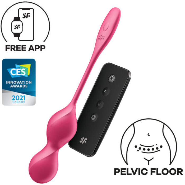 SATISFYER - LOVE BIRDS 2 BOLAS KEGEL VIBRADORAS + APP GRATUITA - CandyHot - Foto 1