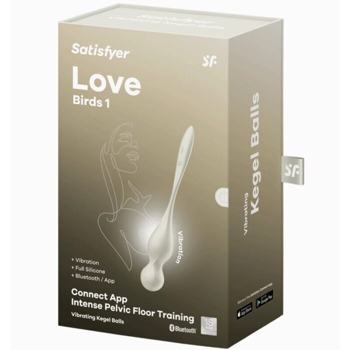 SATISFYER - LOVE BIRDS BOLAS KEGEL VIBRADORAS BLANCO - CandyHot - Foto 6