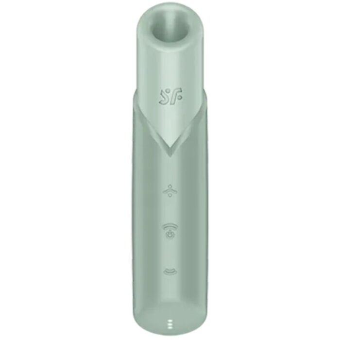 SATISFYER - NAUGHTY KISS ESTIMULADOR CLÍTORIS POR ONDAS VERDE AGUA - CandyHot - Foto 1