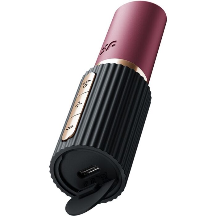 SATISFYER - PRO 2 KISS ESTIMULADOR CLÍTORIS POR ONDAS GRANATE / NEGRO - CandyHot - Foto 1