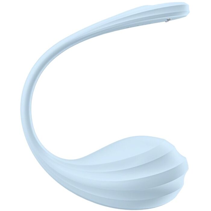 SATISFYER - SMOOTH PETAL ESTIMULADOR PUNTO G CELESTE APP GRATUITA - CandyHot - Foto 5