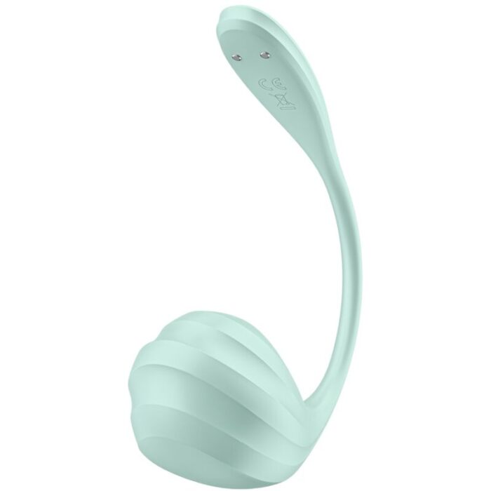 SATISFYER - SMOOTH PETAL ESTIMULADOR PUNTO G VERDE AGUA APP GRATUITA - CandyHot - Foto 3