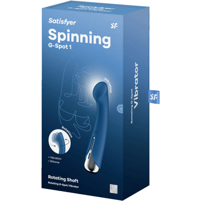 SATISFYER - SPINNING G-SPORT 1 VIBRADOR ROTADOR AZUL - CandyHot - Foto 6