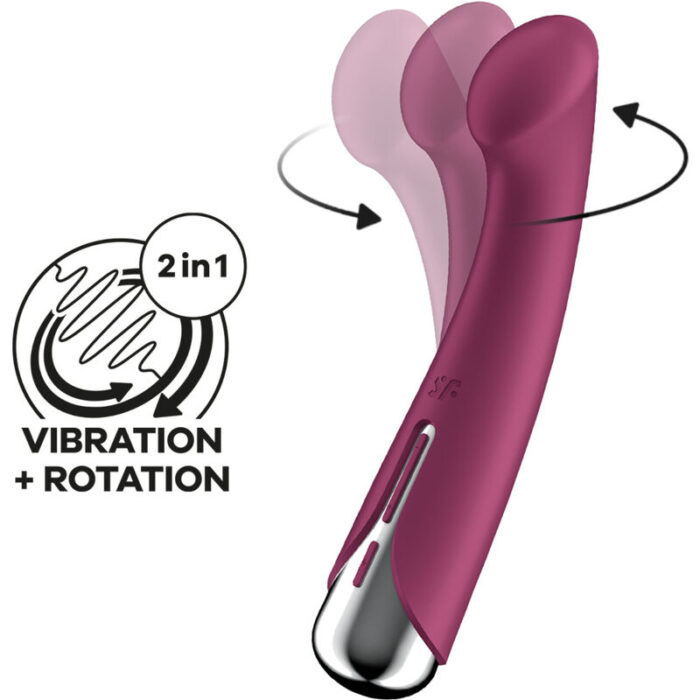 SATISFYER - SPINNING G-SPORT 1 VIBRADOR ROTADOR ROJO - CandyHot - Foto 4
