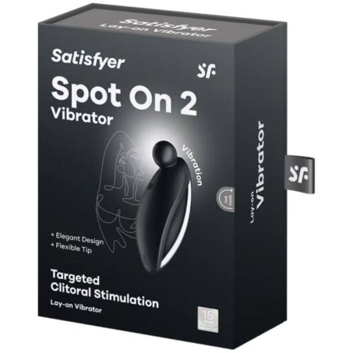 SATISFYER - SPOT ON 2 VIBRADOR LAY-ON NEGRO - CandyHot - Foto 5