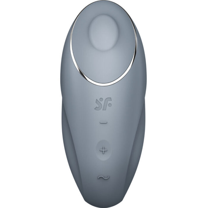 SATISFYER - TAP & CLIMAX 1 VIBRADOR LAY-ON GRIS - CandyHot - Foto 1