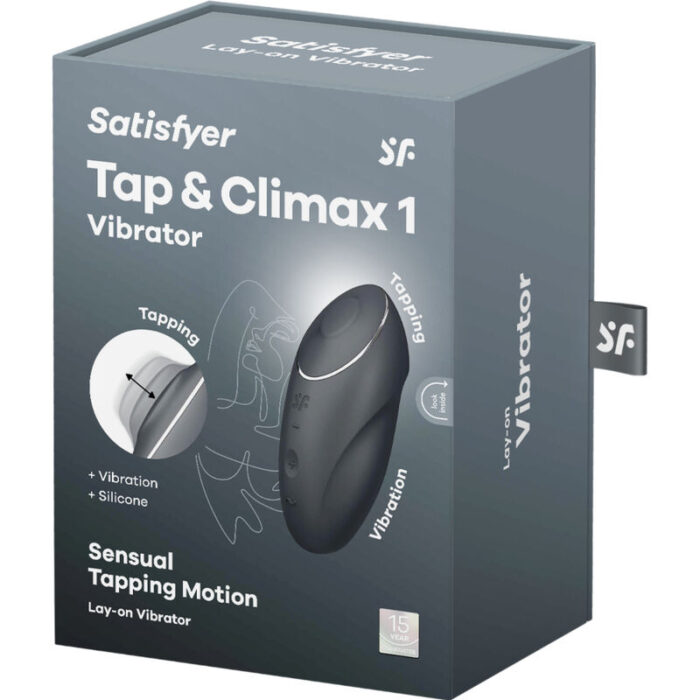 SATISFYER - TAP & CLIMAX 1 VIBRADOR LAY-ON NEGRO - CandyHot - Foto 6