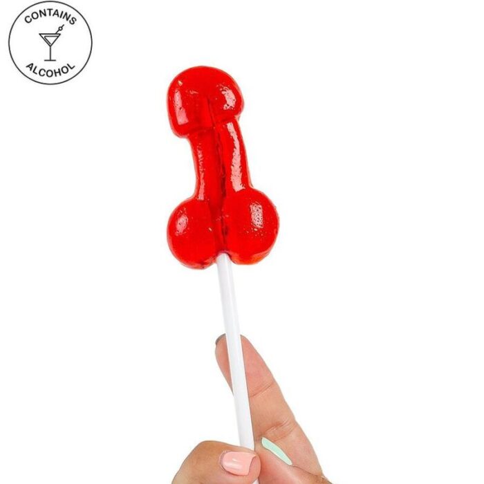 SECRETPLAY - PIRULETA PENE GOMINOLA CON ALCOHOL DAIQUIRI DE FRESA - CandyHot - Foto 1
